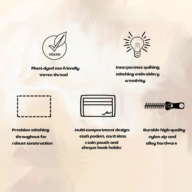 Gift From The Reindeer Van Quilted Wallet