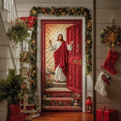 Celestial Faith Quilted Door Cover