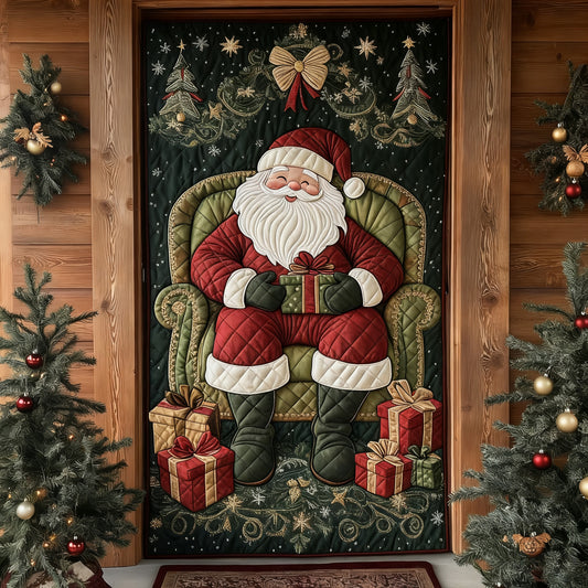 Santa Workshop Quilted Door Cover