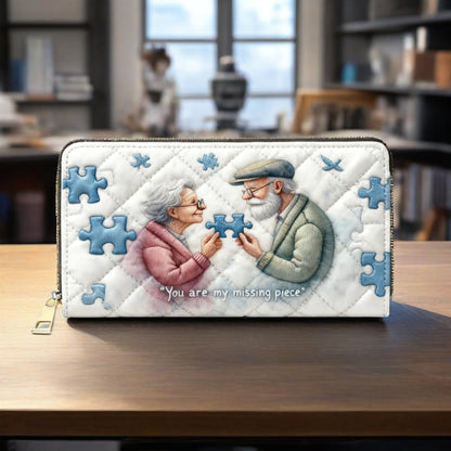 You Are My Missing Piece Van Quilted Wallet