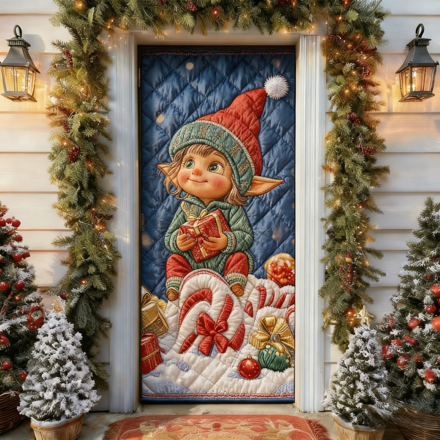 Fairy's Gift Quilted Door Cover