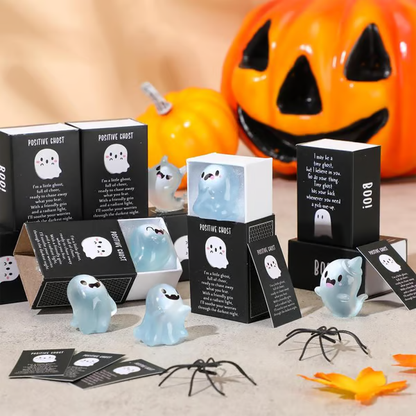 Halloween Luminous Ghost Model Ornaments (With box)