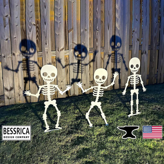 Creative Metal Skeleton Garden Stakes