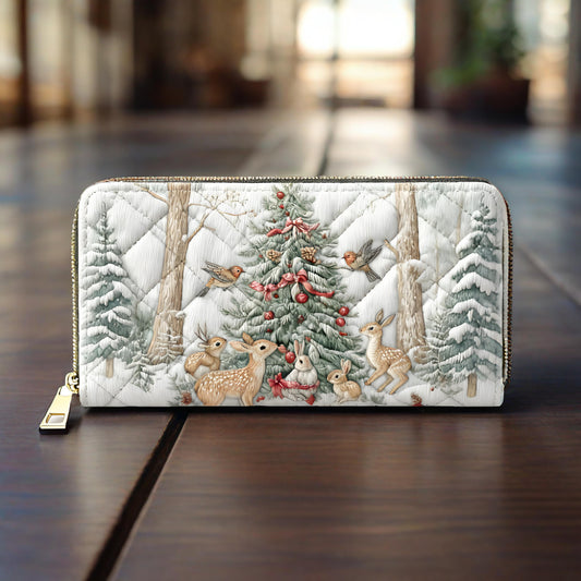 Merry Christmas Van Quilted Wallet