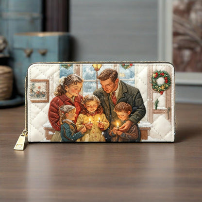 Happiness Glows Van Quilted Wallet