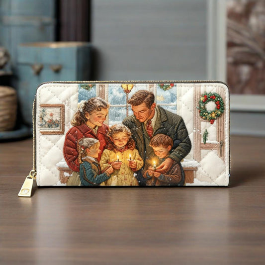 Happiness Glows Van Quilted Wallet