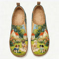 Cottage Garden Puppies Canvas Casual Shoes