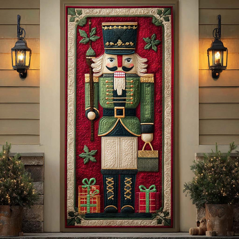 Enchanted Nutcracker Entry Quilted Door Cover