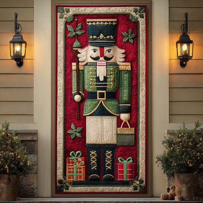 Enchanted Nutcracker Entry Quilted Door Cover