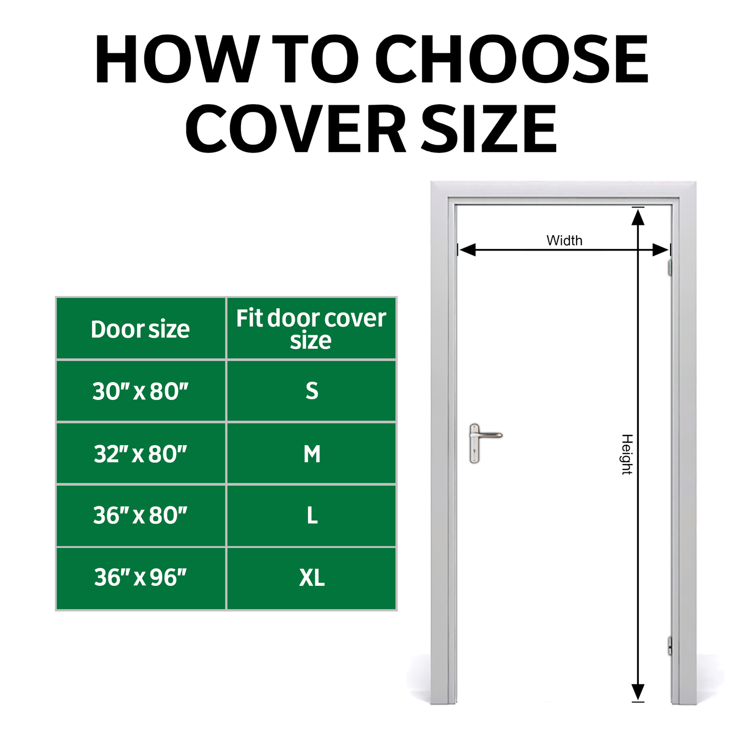 Green Grid Passage Quilted Door Cover