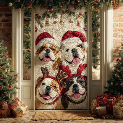 Let Them Greet Santa First Quilted Door Cover