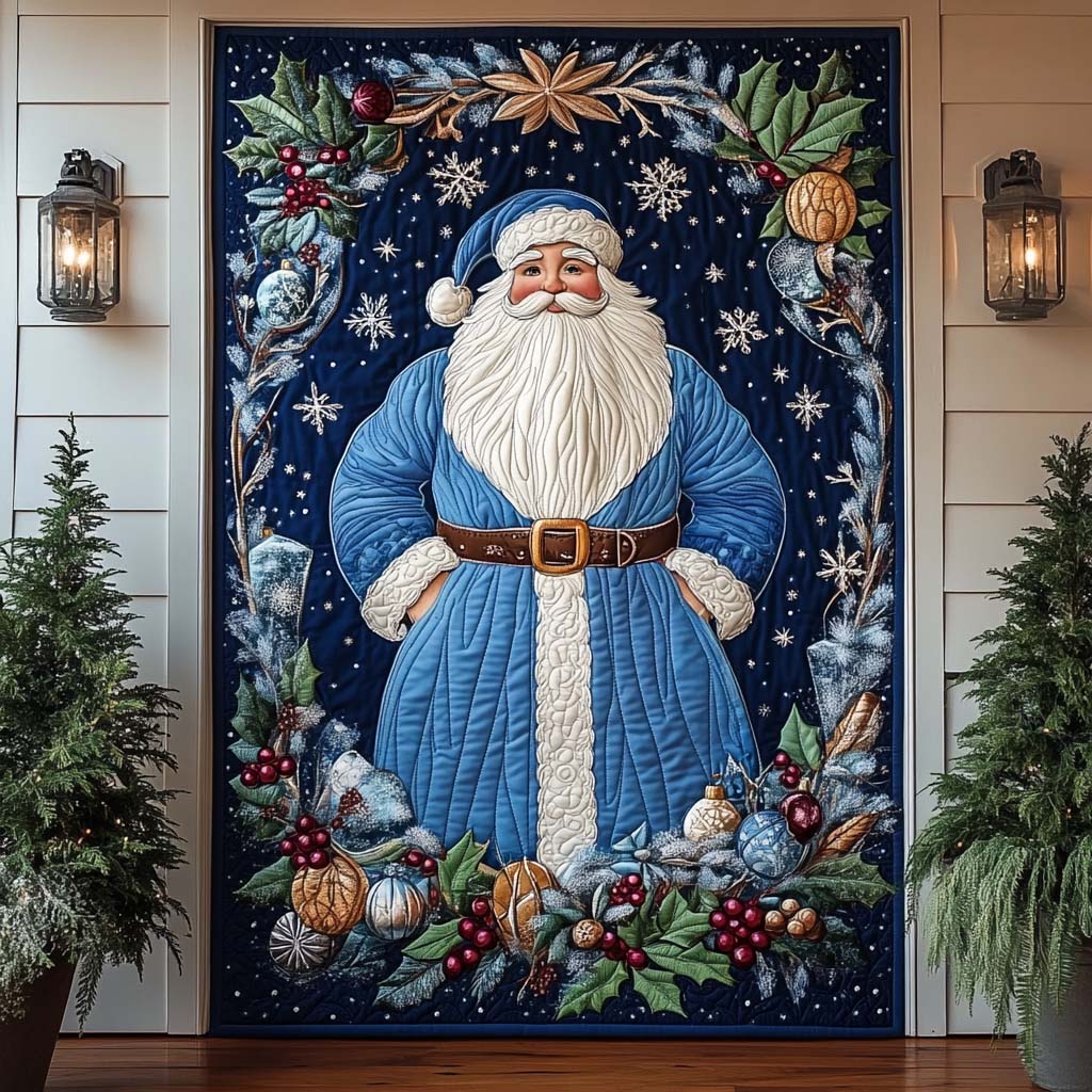 Perfect Winter Quilted Door Cover