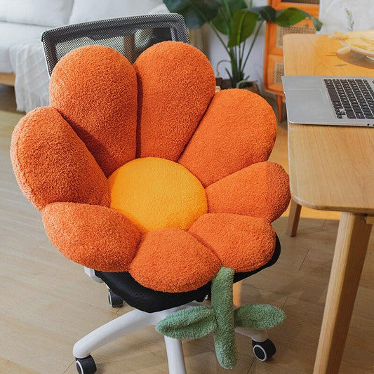 Ins Flower Waist Cushions Backrest Sofa Pillow Soft Office Chair Seat Cushion Lumbar Pad Pillow Birthday Gift Home Decor