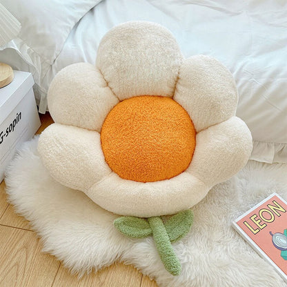 Ins Flower Waist Cushions Backrest Sofa Pillow Soft Office Chair Seat Cushion Lumbar Pad Pillow Birthday Gift Home Decor