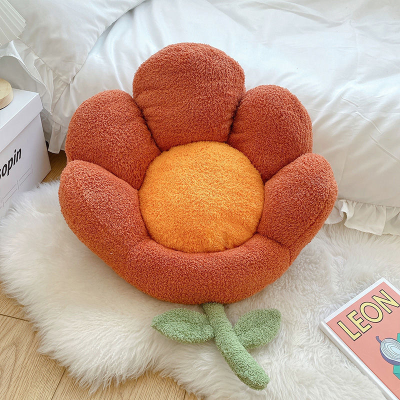Ins Flower Waist Cushions Backrest Sofa Pillow Soft Office Chair Seat Cushion Lumbar Pad Pillow Birthday Gift Home Decor
