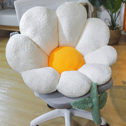 Ins Flower Waist Cushions Backrest Sofa Pillow Soft Office Chair Seat Cushion Lumbar Pad Pillow Birthday Gift Home Decor