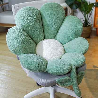 Ins Flower Waist Cushions Backrest Sofa Pillow Soft Office Chair Seat Cushion Lumbar Pad Pillow Birthday Gift Home Decor
