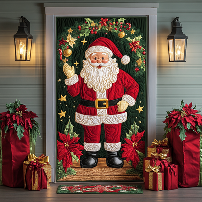 Santa Bliss Quilted Door Cover