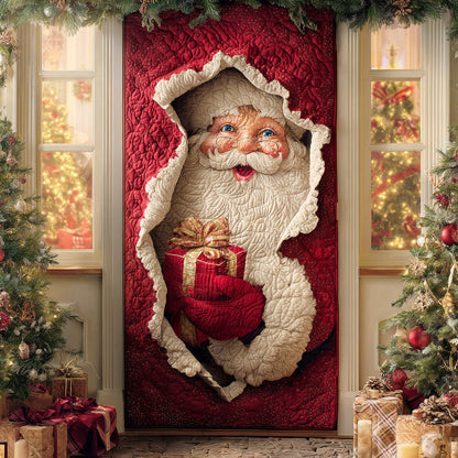Santa Night Magic Quilted Door Cover