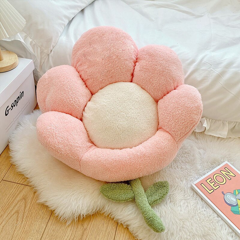Ins Flower Waist Cushions Backrest Sofa Pillow Soft Office Chair Seat Cushion Lumbar Pad Pillow Birthday Gift Home Decor