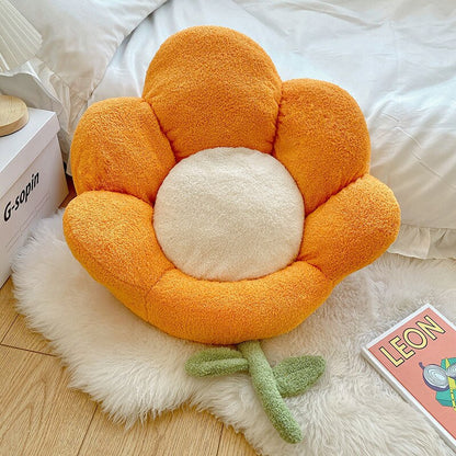 Ins Flower Waist Cushions Backrest Sofa Pillow Soft Office Chair Seat Cushion Lumbar Pad Pillow Birthday Gift Home Decor