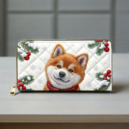 Shiba Inu Van Quilted Wallet