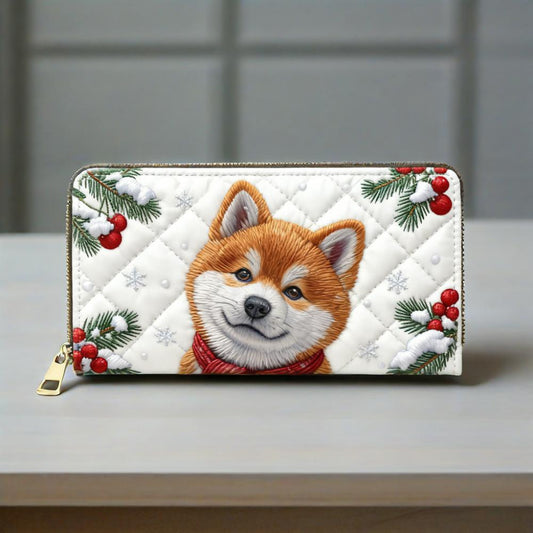 Shiba Inu Van Quilted Wallet