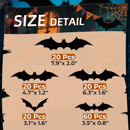 3D Halloween Bat Decoration