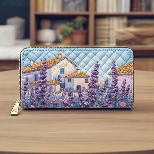 Lavender Town Van Quilted Wallet