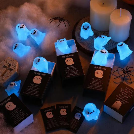 Halloween Luminous Ghost Model Ornaments (With box)