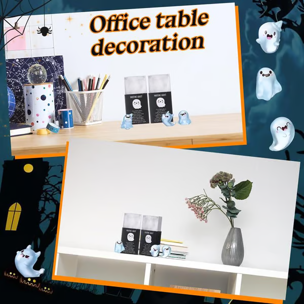 Halloween Luminous Ghost Model Ornaments (With box)