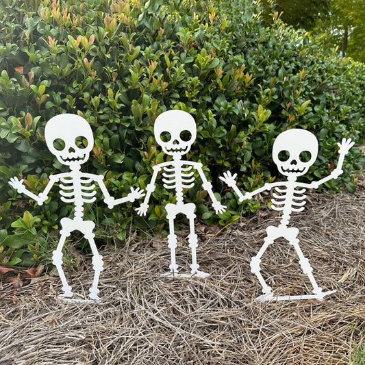 Creative Metal Skeleton Garden Stakes
