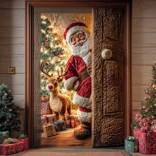 Welcome to the world of Christmas Quilted Door Cover