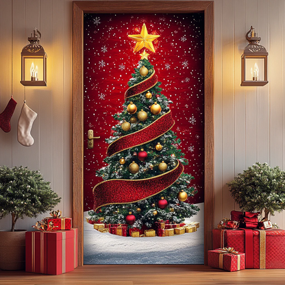 Holiday Light Quilted Door Cover
