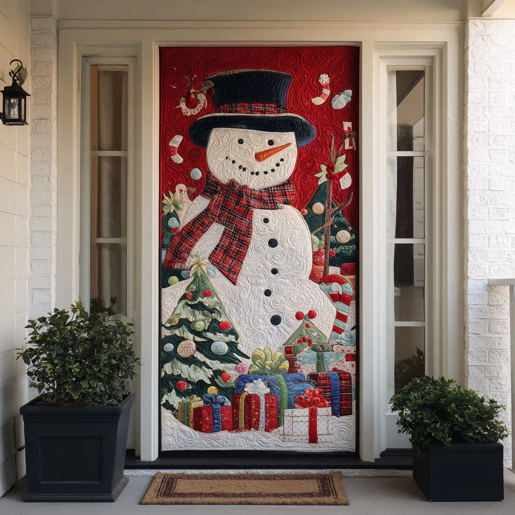 Sweet Flurry Quilted Door Cover