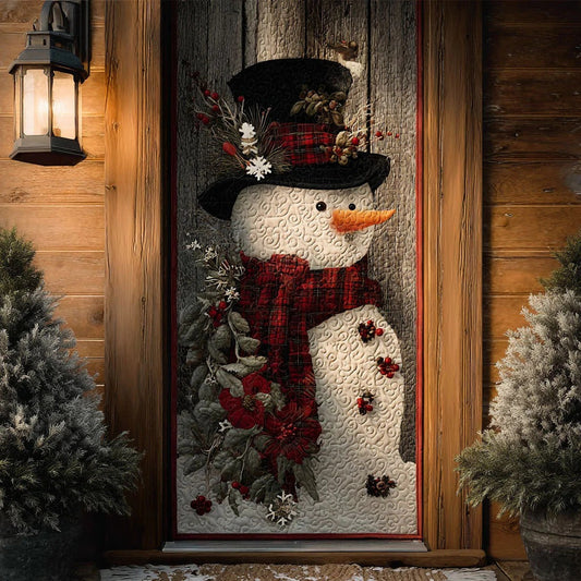 Frost Whiskers Quilted Door Cover