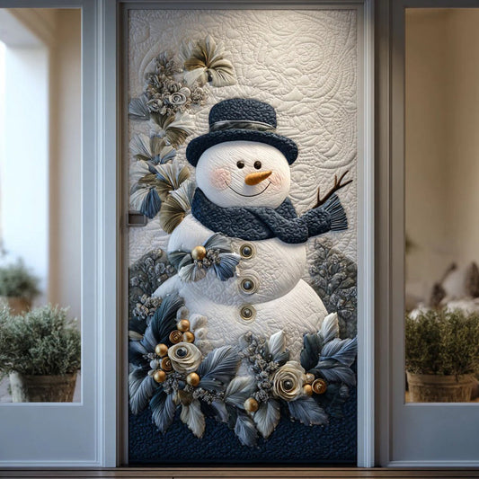 Cozy Frost Quilted Door Cover