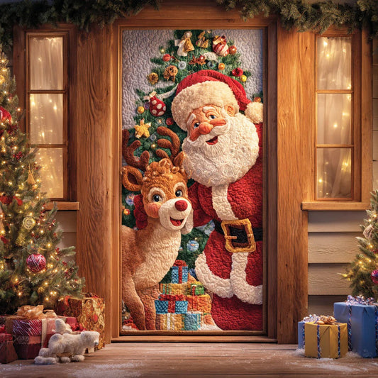 Come join the festivities Quilted Door Cover