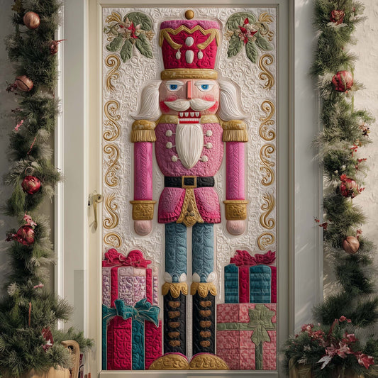 Pink Soldier Quilted Door Cover